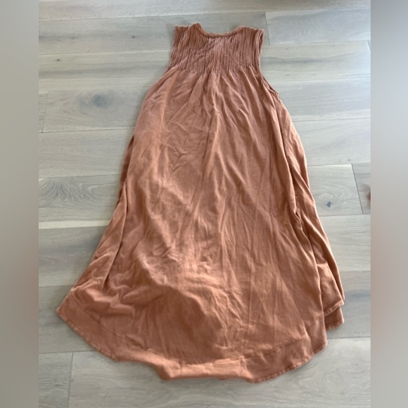 Free People Pintucked Knit Midi Dress sz Medium M - Picture 11 of 11